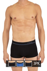 Rico 250109 3er-Pack Brazilian Trunks, Farbe Schwarz-Blau